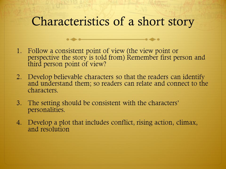 Write short story step step